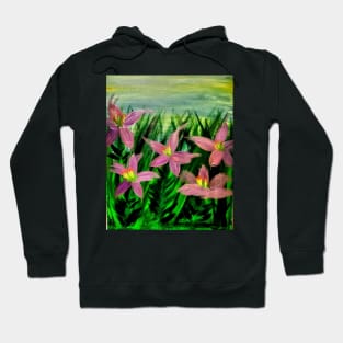 Wild Lillys growing in a field Hoodie